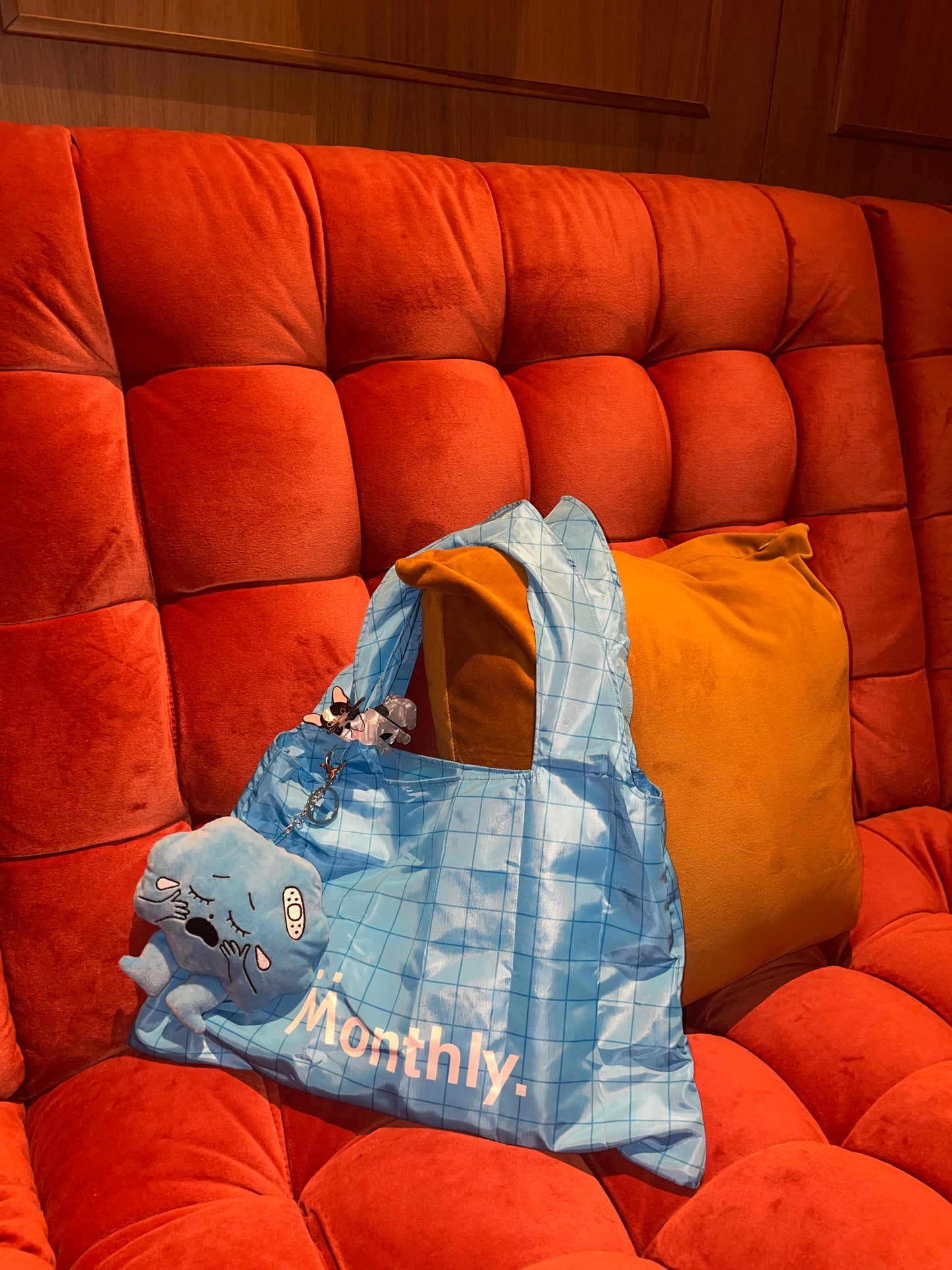Moods Plushie stored tote bag